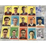 Signed A+BC Football Cards: Includes Bobby Robson John Bond Bill Eckersley and Noel Cantwell. Fronts