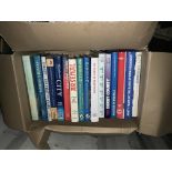 Football History Books: Large often A4 history books many made by Breedon. Quantity in 2 boxes.