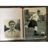 England Signed Football Photos: Mostly photos but some magazine pictures. All large size from many