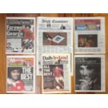 2005 Newspapers Relating To George Bests Death: All different newspapers to include 2 from The