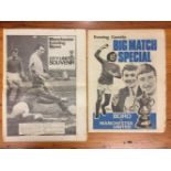 69/70 Manchester United Football Newspapers: Dated 6 12 1969 Manchester City v Manchester United