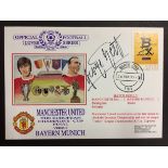 1999 Champions League Final Signed FDC: Manchester United 2 Bayern Munich 1. Signed by George Best