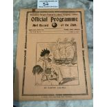 1929/30 Tottenham v West Brom Football Programme: Good condition 4 page league match with no team