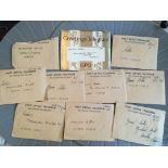 1963 Manchester United FA Cup Final Telegrams: All sent to Maurice Setters care of Wembley on the