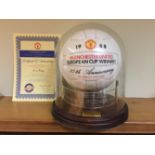 Manchester United 1968 European Cup Winners 25th Anniversary Football: Signed by Matt Busby, Alex