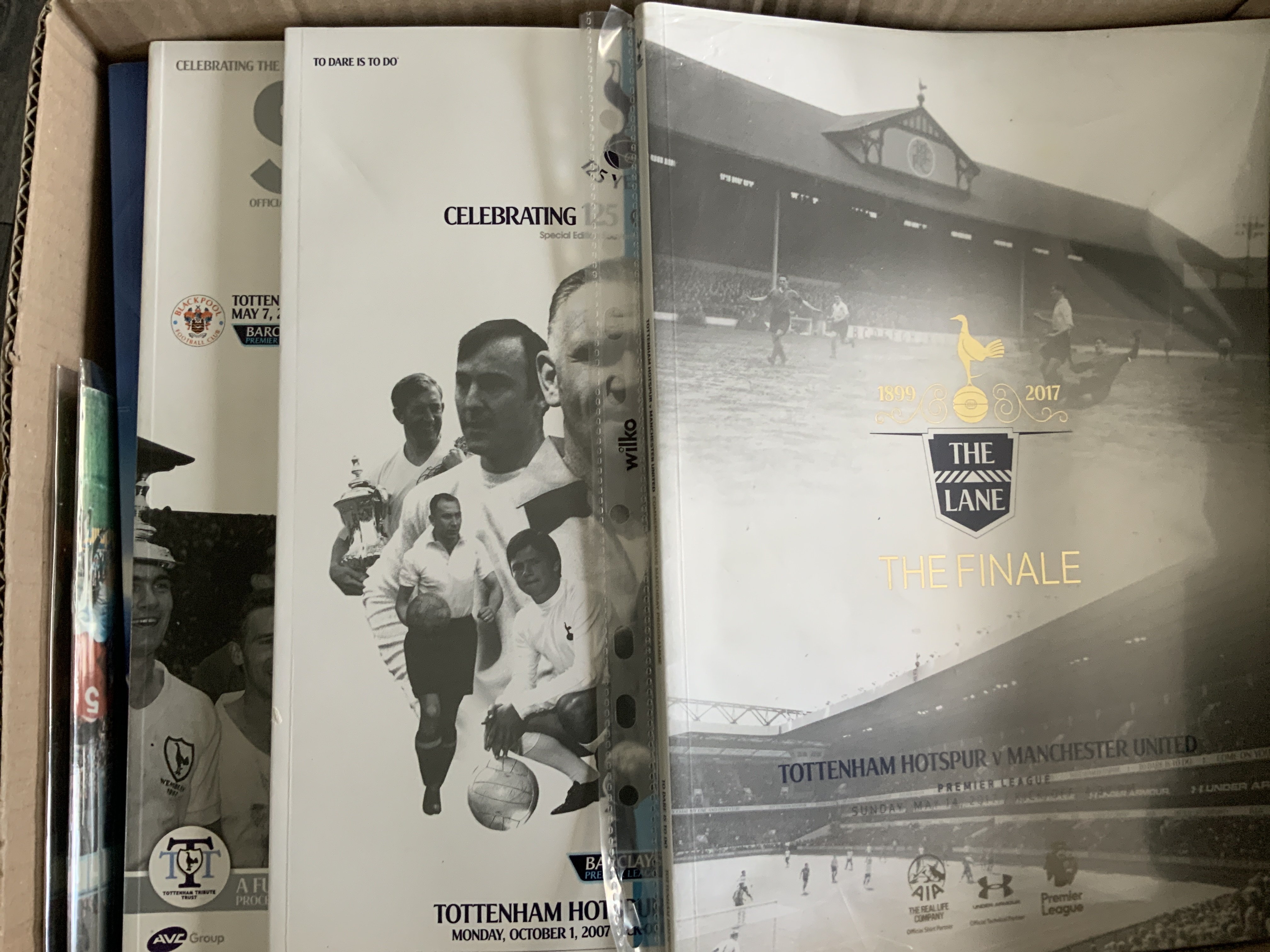 Tottenham Football Programmes + Memorabilia: Includes Brian Woolnoughs press packs for 3 european