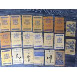 Leeds United 40s + 50s Home Football Programmes: 48/49 Bury tape, Bradford Park Ave tape,