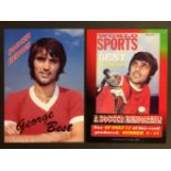 George Best Jim Hossack Football Postcard: Soccer Heroes George Best Bronze Foil. Online picture