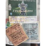 Big Match Football Tickets: FA Cup + League Cup Semi Finals, Euro 96, Charity Shield, Amateur Cup