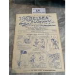 1923/24 Chelsea v West Brom Football Programme: Ex bound in excellent condition with no team