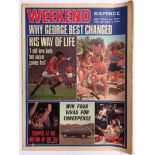 1968 Weekend Magazine Featuring George Best: Two page feature inside with Best on cover also.