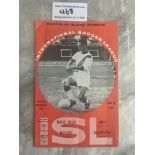 1963 Oro v West Ham USA Tour Football Programme: Very good condition with no writing dated 12 6