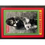 George Best Football Trade Card by Jim Hossack: Soccer's Finest George Best. No 7 of only 12