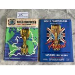 1966 World Cup Final Football Programme: Original very good condition England v West Germany