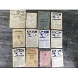 1940s Leyton Football Programmes: 46/47 Leyton Orient London Challenge Cup x 2, Leytonstone, 45/46