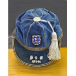 1954 England Full International Football Cap v Scotland: Awarded to Johnny Nicholls of West Brom.