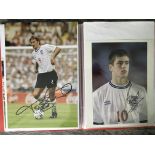 England Signed Football Photo Collection: Mainly large size of Players in England kit. Includes