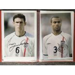 England Signed Football Photo Collection: All 10 x 8 inch or larger of players in England kit.