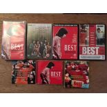 2009 George Best The Movie DVDs: 6 different versions with some harder to obtain. C/W video. (7)