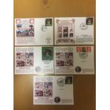 George Best Dawn Cover First Day Covers: Football Heroes Stamps. All covers feature George Best
