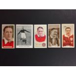 Alex James Arsenal 1930s Cigarette + Trade Cards: Some harder to obtain. (5)