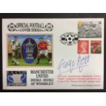 George Best Signed Manchester United FDC: Dawn covers from 1996 with George Best stamp. Signed by