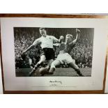 Tom Finney Signed Preston Football Print: Ltd Edition number 82/250. Depicts Finney playing for