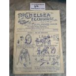 1922/23 Chelsea v West Brom Football Programme: Ex bound in excellent condition with no team