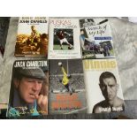 Signed Football Books: Autobiographies of Vinnie Jones Jack Charlton Peter Shilton John Charles