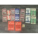 West Ham 1964 FA Cup Football Memorabilia: Two sets of programmes from the third round through to