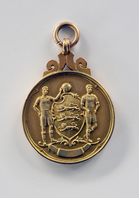 1954 West Brom FA Cup Winners Football Medal: Awarded to Johnny Nicholls. Reverse is engraved J - Image 2 of 2