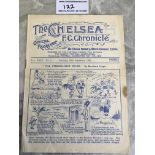 33/34 Chelsea v Tottenham Football Programme: Good condition with no team changes. Tiny mark and