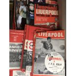 Liverpool European Home Football Programmes: Includes 1965 Cologne and 1966 Ajax. Mainly good. (51)