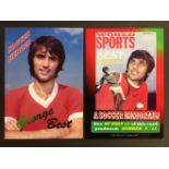 George Best Jim Hossack Football Postcard: Soccer Heroes George Best Green Foil. Online picture