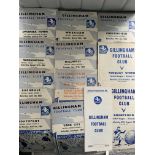 1960s Gillingham Home Football Programmes: Fair condition with 12 from 59/60 to 62/63 and a