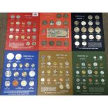 6 Food for all FAO Money 1 Ltd coin sets
