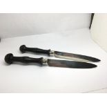 A pair of unusual early 19th century knifes with e