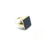 A Victorian gold bloodstone ring, approx 8.5g and