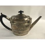 A Georgian silver tea pot Newcastle hallmarks 440