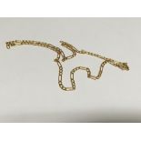 A 9ct gold open link chain necklace, weighing appr