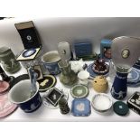 A large mixed collection of Wedgwood items.