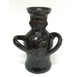 An early 19th Century glazed Lambeth jug, approx h