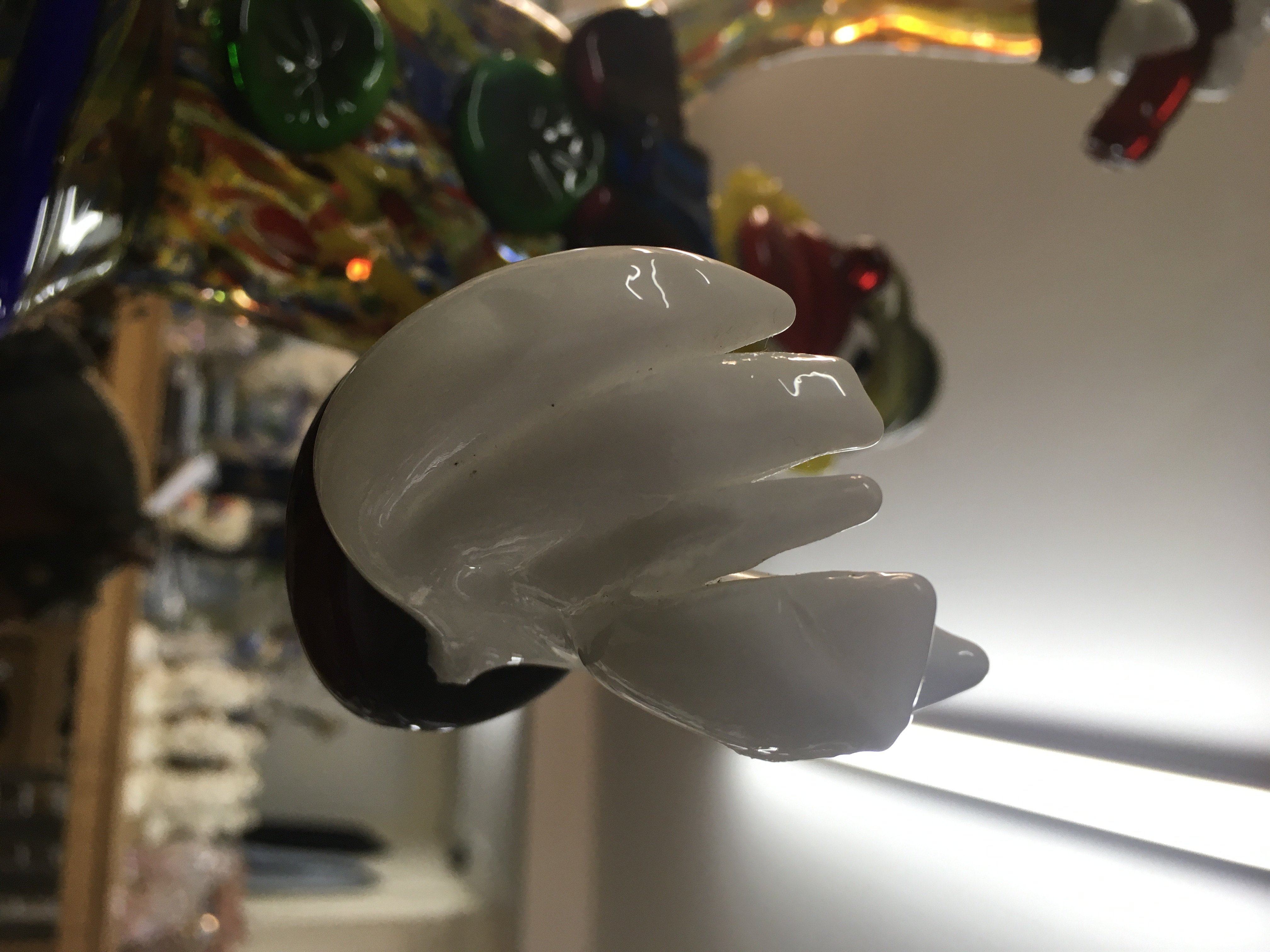A Large Murano glass clown seated on a glass barre - Image 10 of 10