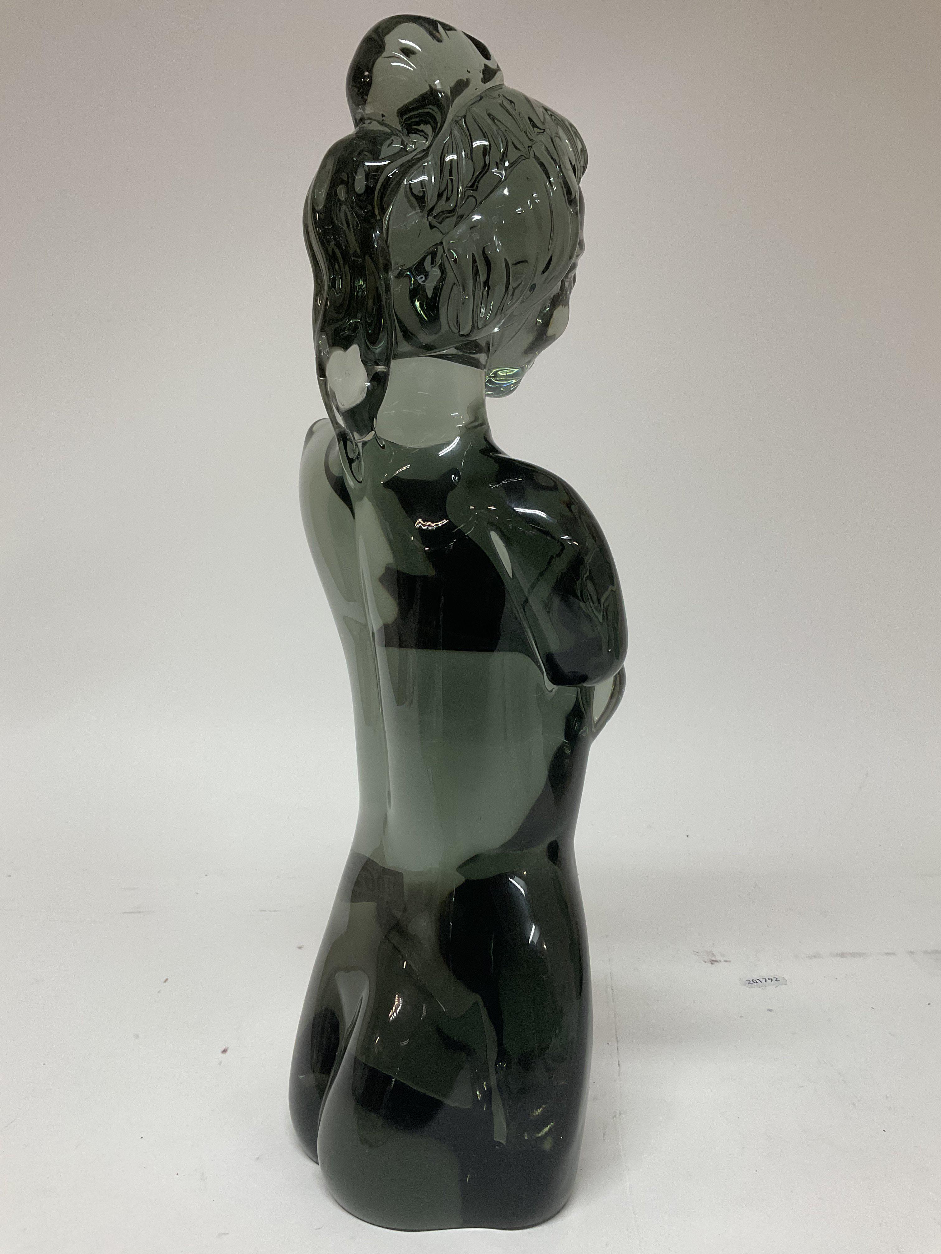 A Murano glass nude bust of a woman, c.1970, Indis - Image 5 of 8