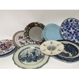 A collection of Victorian and later decorative pla