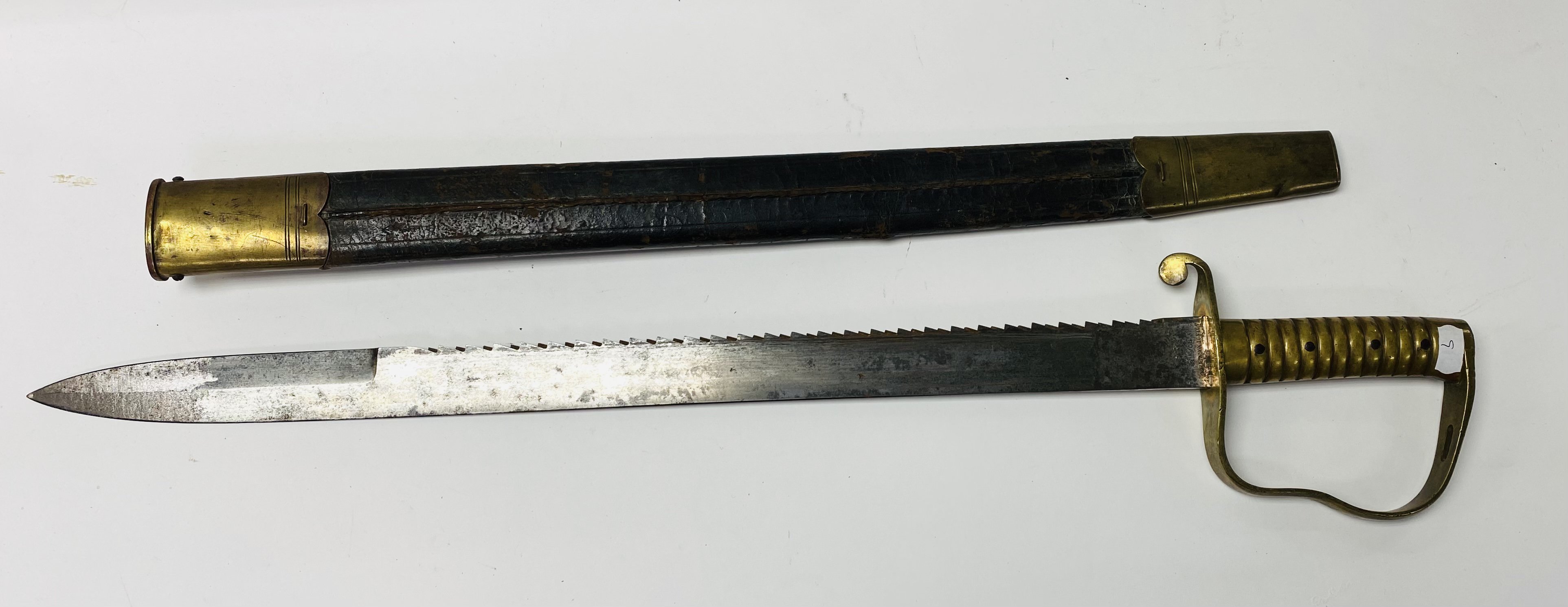 A British 1856 Pioneers sword with saw back by Wil