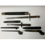 4 Various bayonets.