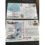 A collection of signed military first day covers i