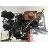 A collection of cameras and accessories - NO RESER