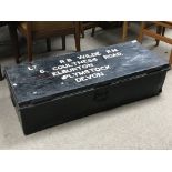 A large military travelling chest - NO RESERVE